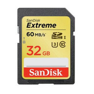 SanDisk SDHC-Karte 32GB Extreme 60MB/s