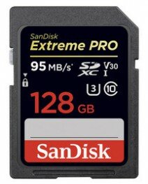 San Disk 128 GB SDXC-Karte ExtremePro 95MB/sec U 3 UHS-I V30
