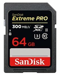 SanDisk 64 GB SDXC ExtremePro 300MB/s