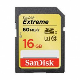 SanDisk SDHC-Karte 16GB Extreme 60MB/s